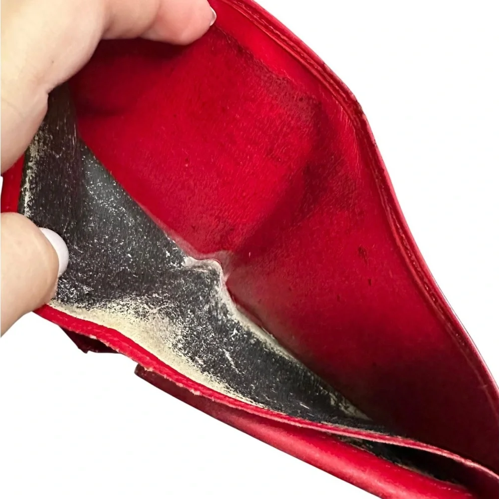 Louis Vuitton Red Epi Leather Bifold Wallet
